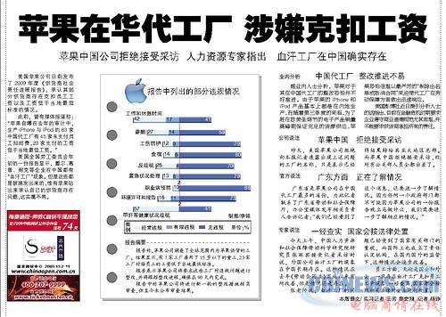 苹果在华代工厂涉嫌克扣工资